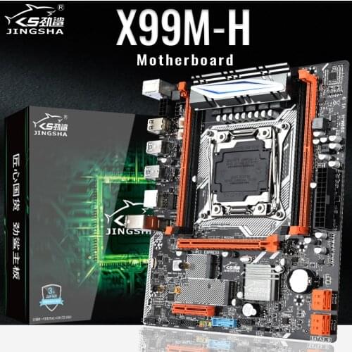 JINGSHA X99 M-H Motherboard LGA 2011-3 V3 CPU M-ATX DDR4 RAM Supports Kit Xeon E5 2678 2620 2650 V3 SSD M.2 SATA 3.0 Set Combo
