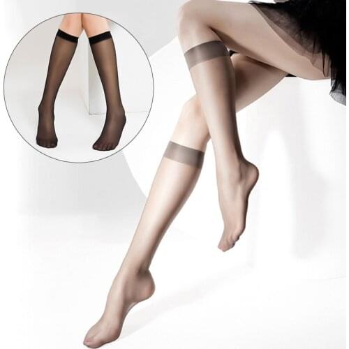 Womens Fashion Knee Highs Socks Comfortable Cool Nylon Stocking Sox Woman Ladies