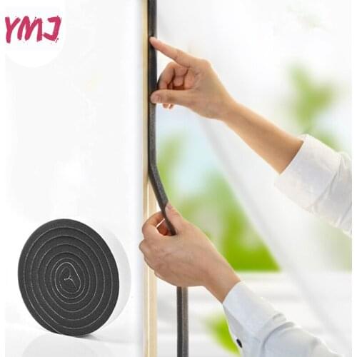 1.1M Soft Self-adhesive window sealing strip car door noise insulation Rubber dusting sealing tape Window Accessories 4PCS