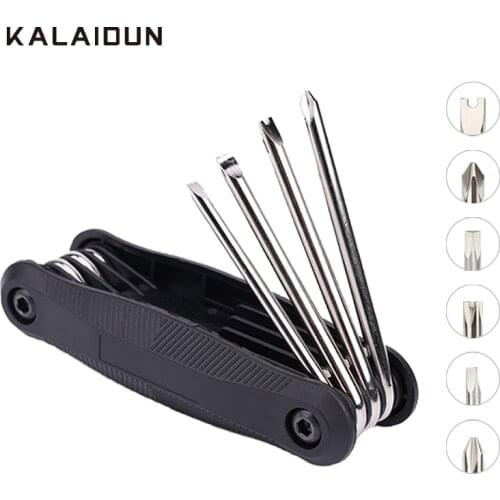 KALAIDUN 8 In 1 Magnetic Screwdriver Set Folding Screw Driver Torx Phillips Screwdriver Bit Set Allen Key Precision Hand Tools