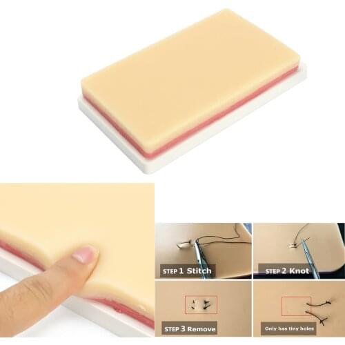 New Human Skin Silicone Model Pad Medical Suture Training Student Nurse Practice Suture pad
