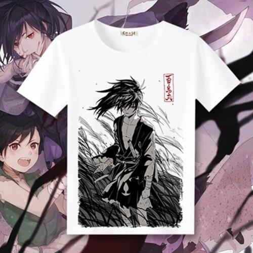 New Dororo cosplay T-shirt Fashion Anime Hyakkimaru T-Shirt Short Sleeve Tops Tee