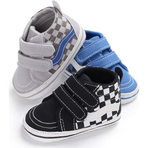Infant Babies Boy Girl Shoes Sole Soft Canvas Solid Footwear for Newborns Toddler Crib Moccasins3 Colors Available 0-18M