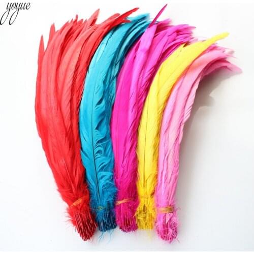 Wholesale 100PCS 14-16inch/35-40cm Natural Rooster tail Feathers For Decoration Craft Feather Christma Diy Pheasant Feather