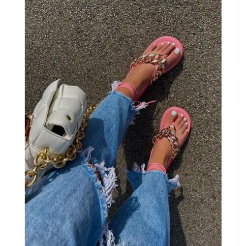 2021 Summer Low Heeled Sandals Fashion Flip Flops Roman Sandals Solid Color Straps Outdoor Casual Womens Shoes Plus Size 43