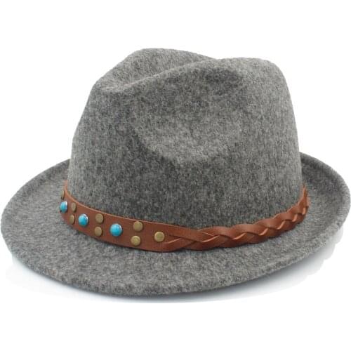 Unisex Structured Wool Fedora Hat For Women Men Trilby Homburg Church Hat Elegant Lady Dad Derby Cloche Boater Jazz Caps