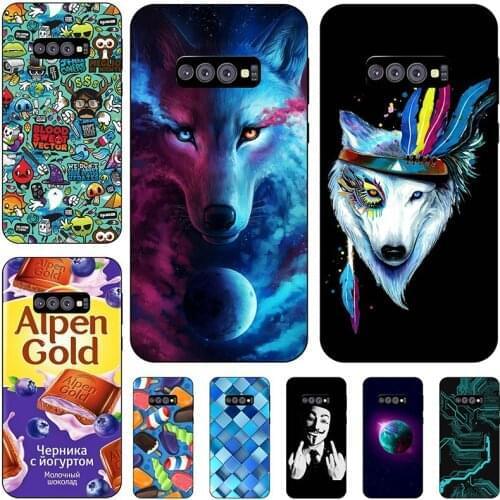 Silicone Cover For Samsung Galaxy S10 lite S10E Case Soft TPU Protective Phone Back Case Cartoon Bumper Shell