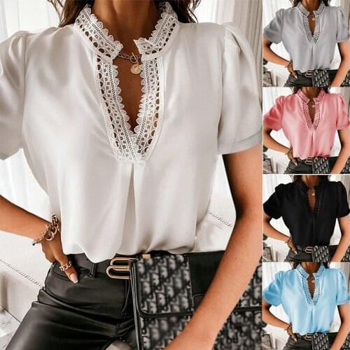 TUOLUNIU Short Sleeve Shirts For Women