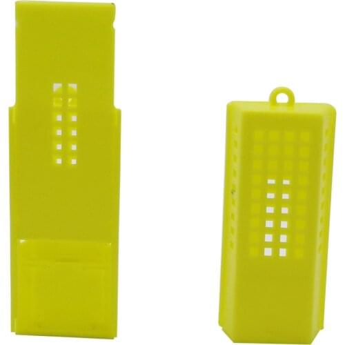 Yellow Bee Cages Beekeeping Transport Plastic Cages Beekeeper Transport Bee Queen Isolation Beekeeping Tools 5 Pcs