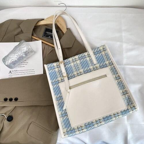 Ladies Shoulder Bags Fashion Ladies Bags Oxford Fabric Womens Bags Hit Color Shoulder Bags Casual Womens Bags Shopping Bags