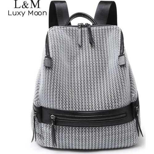 2020 Womens Nylon Backpack Casual Women Large Backpacks School Bags for Teenage Girls Female Lightweight Travel Rucksack XA250H