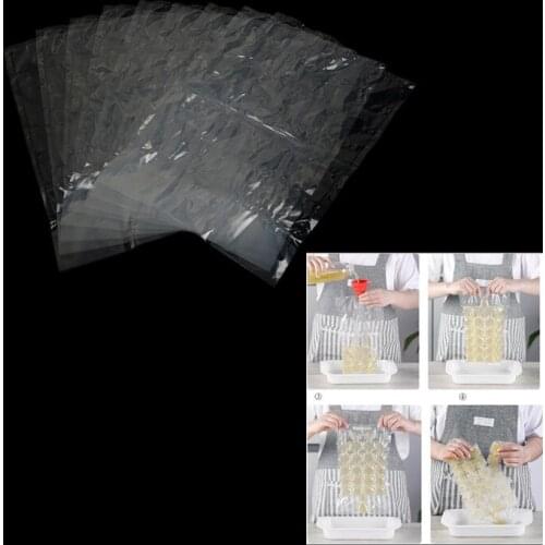 24 grids disposable ice-making bags frozen ice cube tray mold self sealing