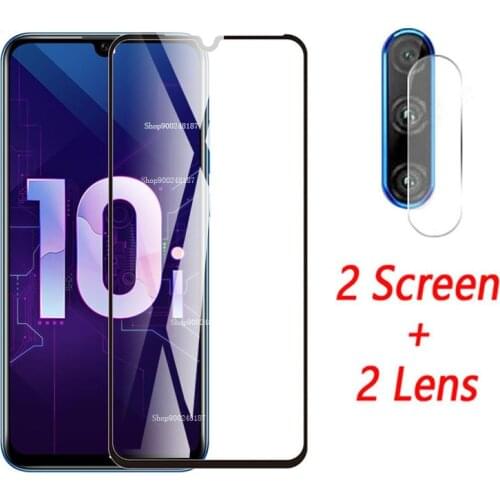 4 IN 1 Protective Glass on Honor 10i Tempered Glas for Huawei Honor10i HRY-LX1T 6.21" Screen Protector 10 I 10 Lite Safety Film