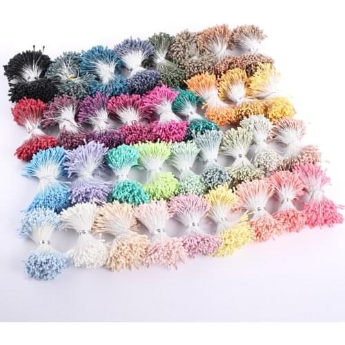 400pcs 1.5mm Heads Mini Flower Stamen Pistil Wedding Decoration Scrapbooking DIY Artificial Cards Cakes Flowers Accessories