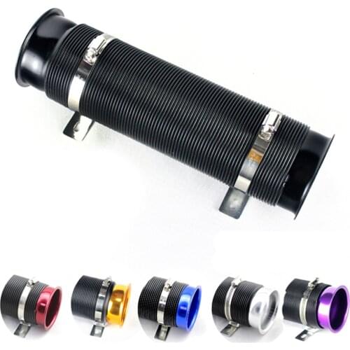Car Cold Air Turbo Intake Inlet Pipe Flexible Duct Tubet Induction Kit Universal