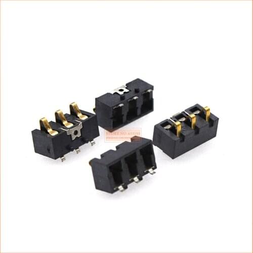 Free shippping 10PCS Original 3PIN pitch 3.0 battery connector Inner Battery Clip Contact Connector replacement for all-purpose