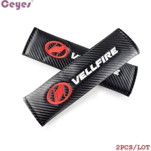 Ceyes Car Styling Case For Toyota Vellfire Voxy CHR Corolla Avensis Auris Auto Seat Belt Cover Car-Styling Car Accessories 2pcs