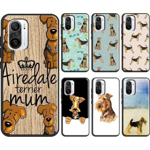 Airedale Terrier Dog For POCO X3 M3 F1 F2 Pro Case For Xiaomi Mi 11 8 9 9T 10T Pro A1 A2 Mi Note 10 Lite Cover