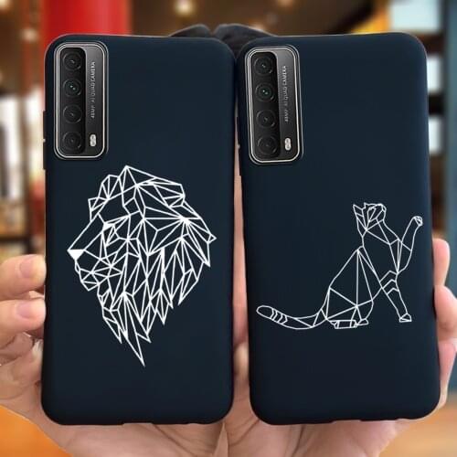 For Huawei P Smart 2021 Case Silicone Back Cover Cool Fashion For Funda Huawei PSmart 2021 P Smart 2021 Y7A Soft TPU Black Case