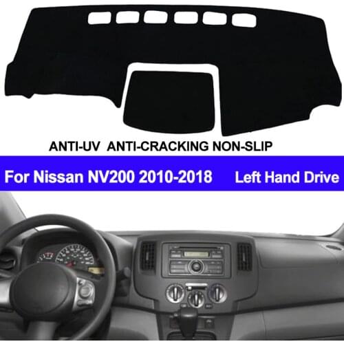 TAIJS Car Dashboard Cover For Nissan NV200 2010 2011 2012 2013 2014 2015 2016 2017 2018 Dash Mat Dashboard Pad Carpet Anti-UV