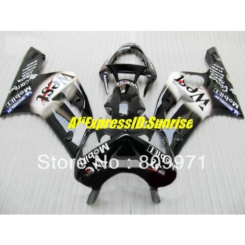 K154 Black white Fairing kit for KAWASAKI Ninja ZX6R 636 2003 2004 ZX 6R ZX-6R 03 04 Injection mold Fairings set+Gifts