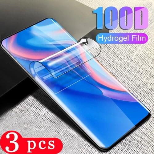 3Pcs hydrogel film for huawei y9 y9A y9s y8s y8p y7 pro 2019 y6 prime y6p y6s y5 lite 2018 phone screen protector film Not Glass