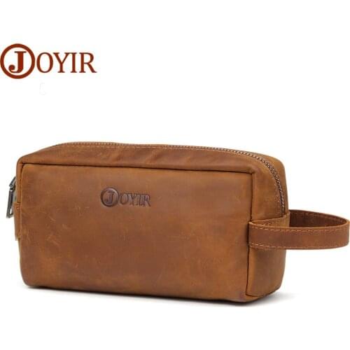 JOYIR Genuine Leather Men Business Clutch Bags Wallet Phone Case Cigarette Purse Pouch Long Male Purse Handy Bags Wallets 2019