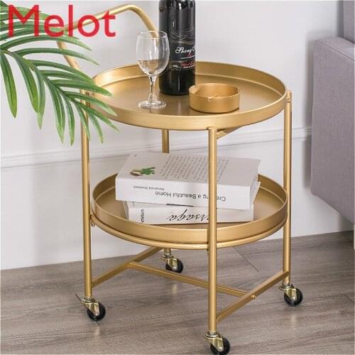 Kitchen Trolley Rack Movable Bathroom Iron Multi-Layer Car Snack Rack with Wheels Storage Fantastic