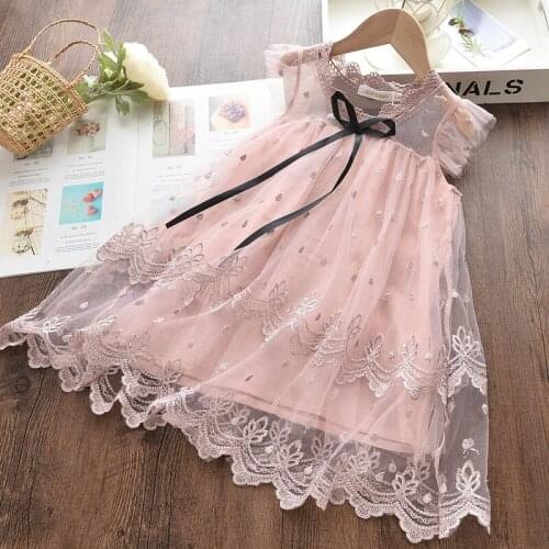 Menoea Girls Princess Dress New Summer Kids Ruffles Dresses Children Sweet Party Outfits Sleeveless Clothing for 3 7 Years