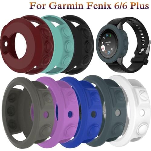 Soft Silicone Protective Case Cover For Garmin fenix 6 /6 Plus Wristband Bracelet Protector Shell for Fenix 6 6 Plus Smart Watch