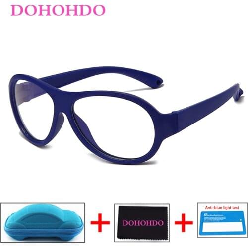 New Baby Kids Glasses Frame Blue Light Blocking Children Computer Flexible Eyeglasses Optical Clear Lens UV400 Anti Glare Filter