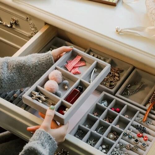 Prefer Arrival Drawer Jewellery Organizer Gift Box Packaging Earring Holder Necklace Display Various Model S/M Size Options