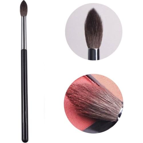 Professional Highlighter Makeup Brushes Goat Hair Pointed Smudge Powder Blending Nose Eye Shadow Brush Cosmetics Beauty Tools