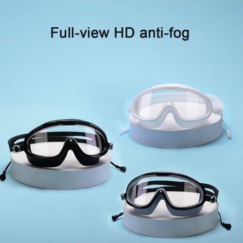HD Professional Big Frame Swimming Glasses Goggles Waterproof And Anti-Fog Men And Women Swimming Mask Equipment