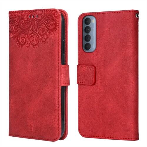 Flower Case Luxury Leather Case for OPPO Reno4 Pro 4G Flower CPH2173 PEEM00 Wallet Flip Phone Case for OPPO Reno 4 Pro 4G Case