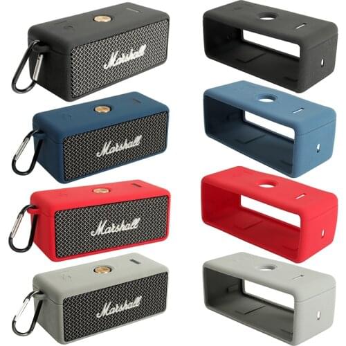ZOPRORE Outdoor Travel Silicone Case Cover Skin With Carabiner for MARSHALL EMBERTON Portable Wireless Bluetooth Speaker
