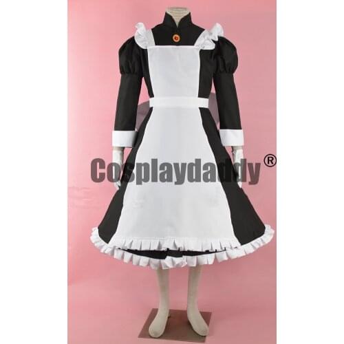Skullgirls Marie Bloody Marie Korbel Maid Dress Fighting Game Cosplay Costume F006