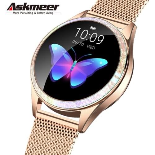 KW20 Women Smart Watch Fashion Lovely Bracelet Heart Rate Monitor Sleep Monitoring Smartwatch for IOS Android PK H8 S3 KW10 Band