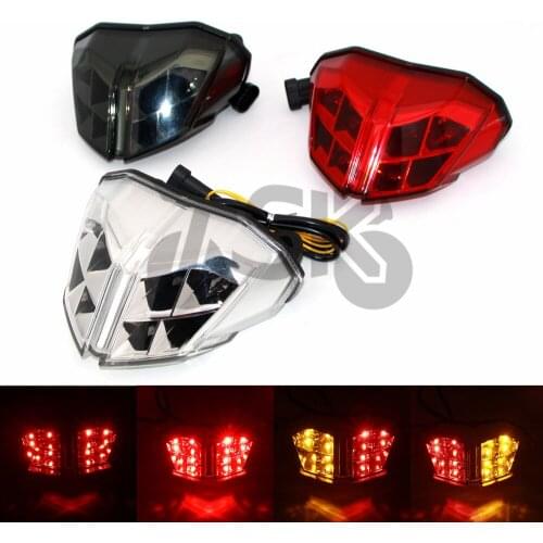 LED Motorcycle Taillight For DUCATI Streetfighter S 2009-2012 For DUCATI 848 1100 2012-2014 Brake Turn Signals Integrated