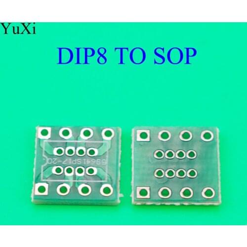 YuXi TSSOP8 SSOP8 SOP8 to DIP8 Transfer Board DIP Pin Board Pitch Adapter TSSOP-8 SSOP-8 SOP-8 to DIP-8