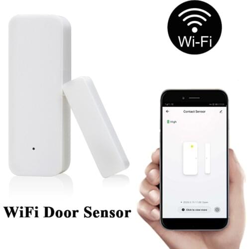 Tuya WiFi Door Sensor, Smart Door Open/Closed Detectors, Smartlife APP Wifi Window Sensor Work with Alexa,Google Home