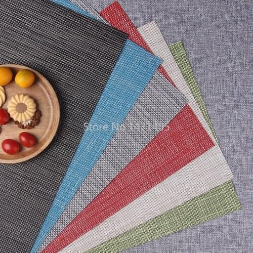 High-end European Western-style TableMats PVC Non-slip Placemats Insulated TableMats Washable Environmentally Friendly Coasters
