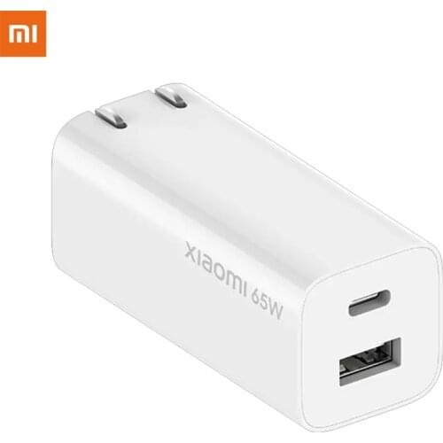 Xiaomi 65W GaN Charger 1A1C Dual Ports Fast Charge Type-C USB-A Charger for Laptop for Samsung Galaxy for Huawei for iphone