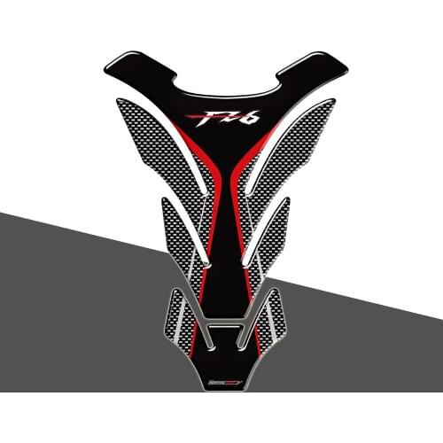 3D Carbon-look Motorcycle Tank Pad Protector Decal Stickers Case for Yamaha FZ6 FZ6N Tank