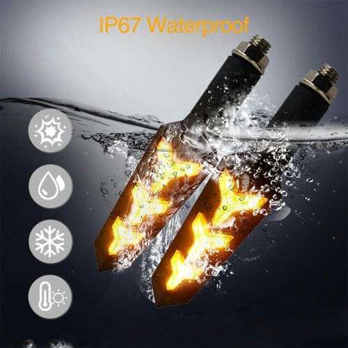 10mm Motorcycle LED Turn Signal Light Front Rear Amber Indicators Lamp For YAMAHA MT-01 MT-25 MT-03 MT-07 MT-09 MT-10 MT09 MT07