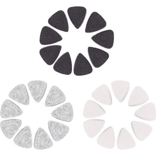 10pcs Ukulele Soft Felt Pick Electric Guitar Mandolin Plectrum Personalized Ukelele Accessories