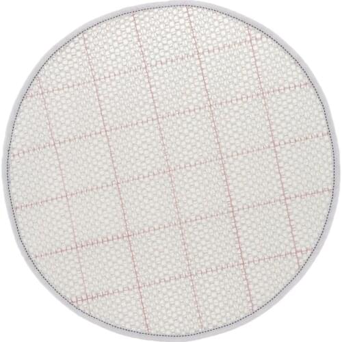 2 Pieces Blank Latch Hook Rug Canvas Carpet Cushion Mat Rug Craft Making Round