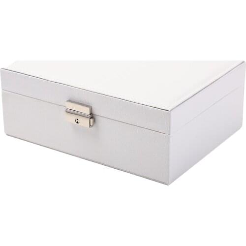 2021 New High Capacity Leather Jewelry Box Travel Jewelry Organizer Multifunction Necklace Earring Ring Storage Box Women Gifts