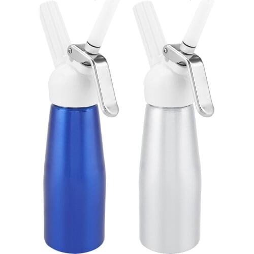 500mL Aluminium Whipped Cream Dispenser Foamer Portable Cream Whipper for Coffee Desserts Dessert Tools with Nozzles Dropper