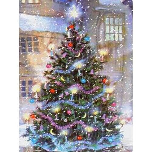 5d Diamond Embroidery Christmas tree 3d Diy Diamond Painting Cross Stitch scenery Needlework Mosaic Full Rhinestone Home Decor